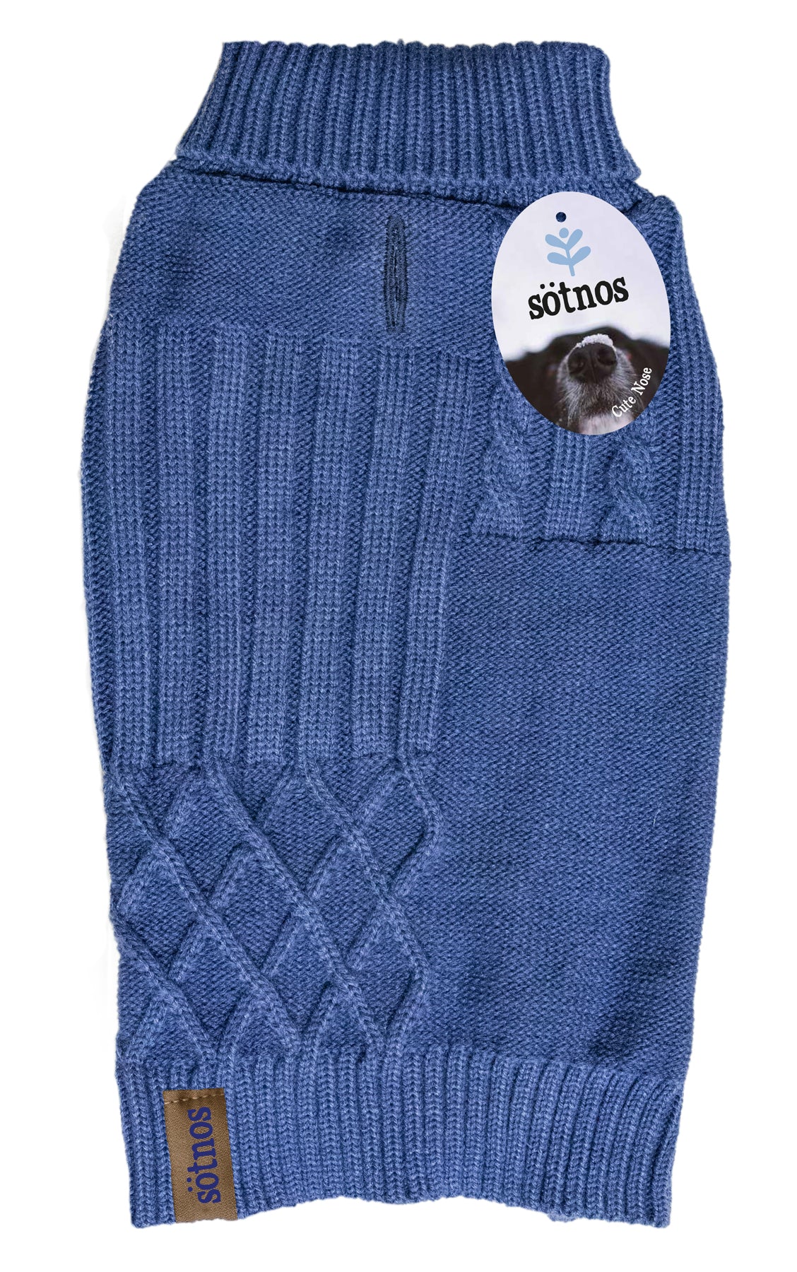 Stnos Midnight Blue Funky Knit Sweater | Dog Jumper