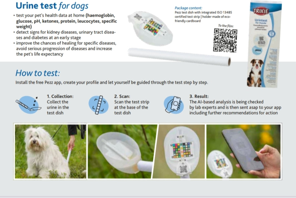 PezzLife Worm Test for Cats – Home Parasite Test Kit for Roundworms, Whipworms, Hookworms, Coccidia & Giardia