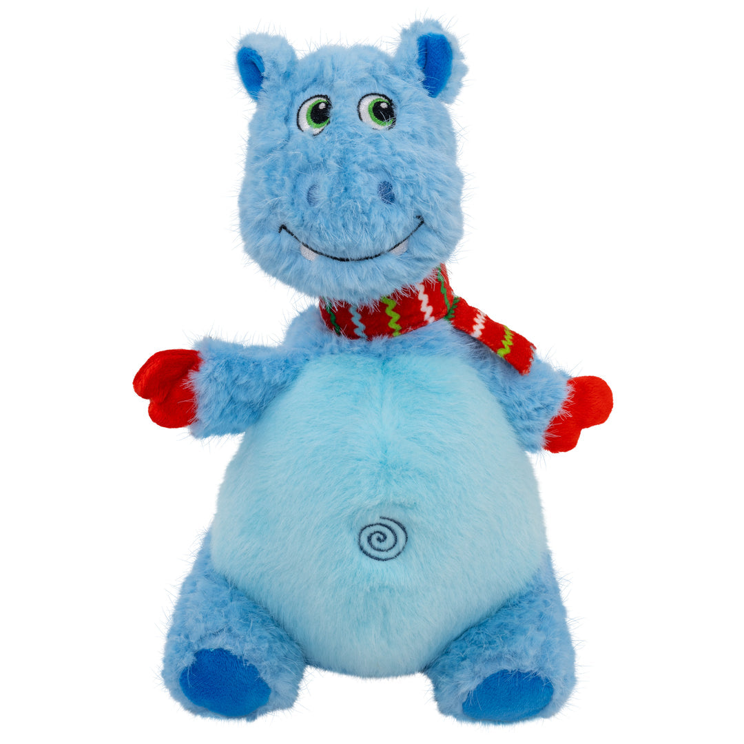 KONG Holiday Knot Belly Hippo Blue Medium/Large 🎄 Christmas Dog Toy