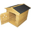 Traditional Apex Wooden Dog Kennel with Door