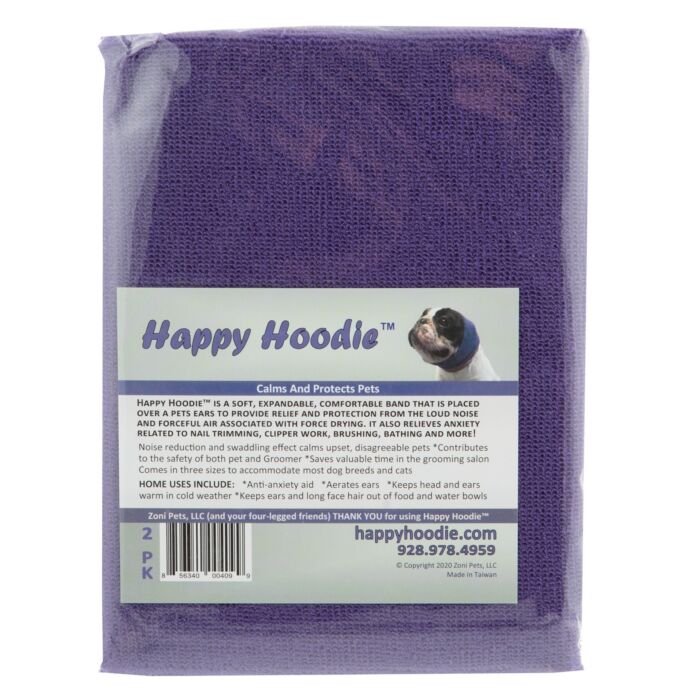 Happy Hoodie Purple 💜 Dog Grooming Ear Defender by Christies