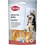 Trixie Denta Fun Rolls with Buffalo meat packaging featuring a dog and product images.