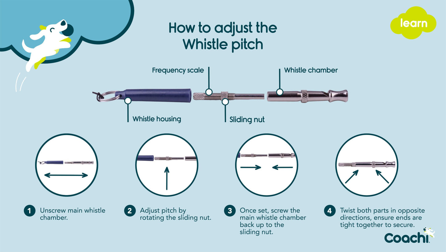 Coachi | Professional Dog Training Whistle for Recall & Distance Control