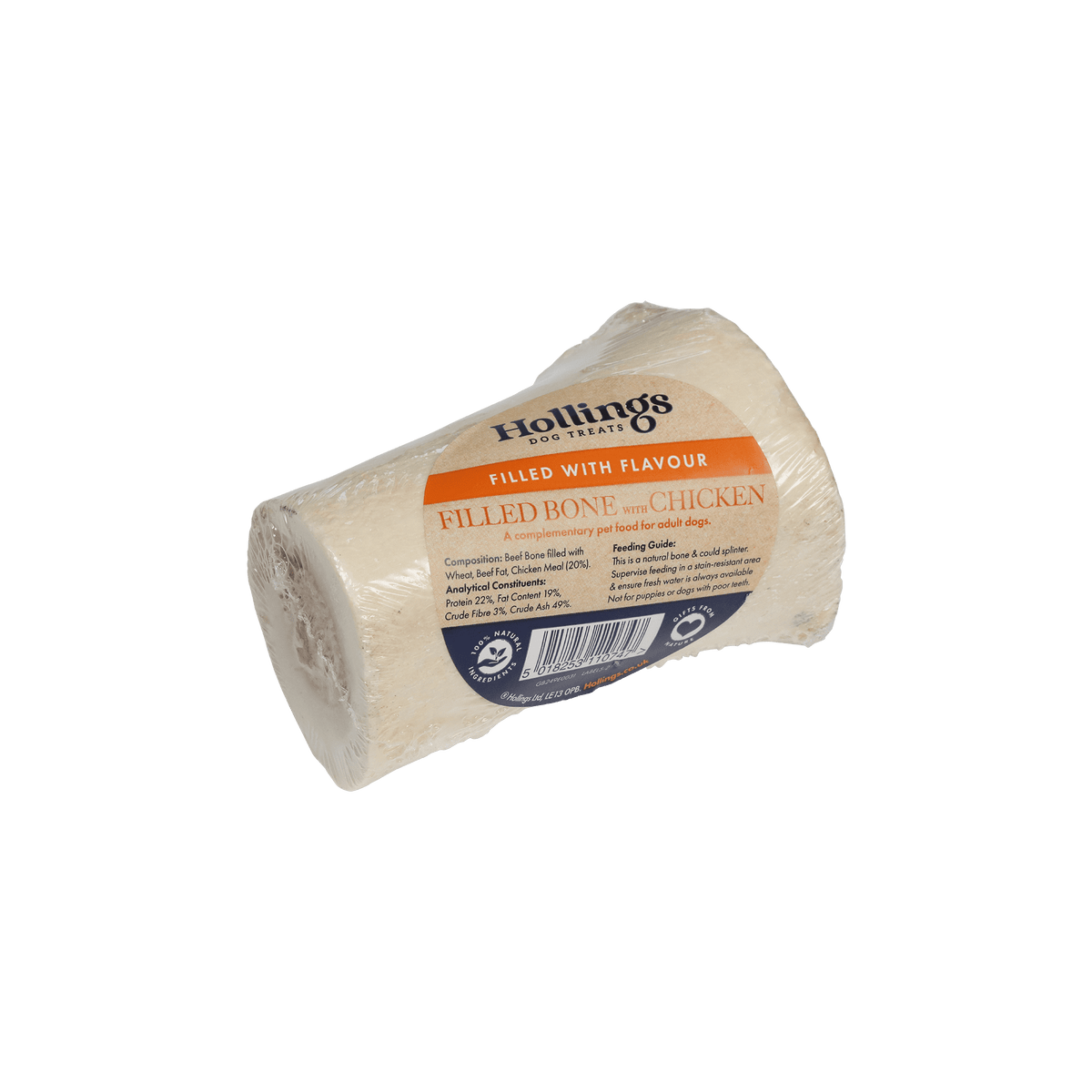 Hollings Chicken Filled Beef Bone for Dogs 🐔🐮 Natural Treat