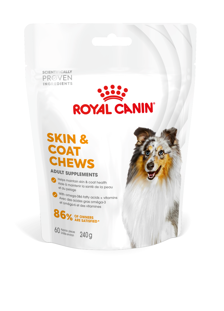 Royal Canin | Functional Dog Treats | Skin & Coat Chews - 240g