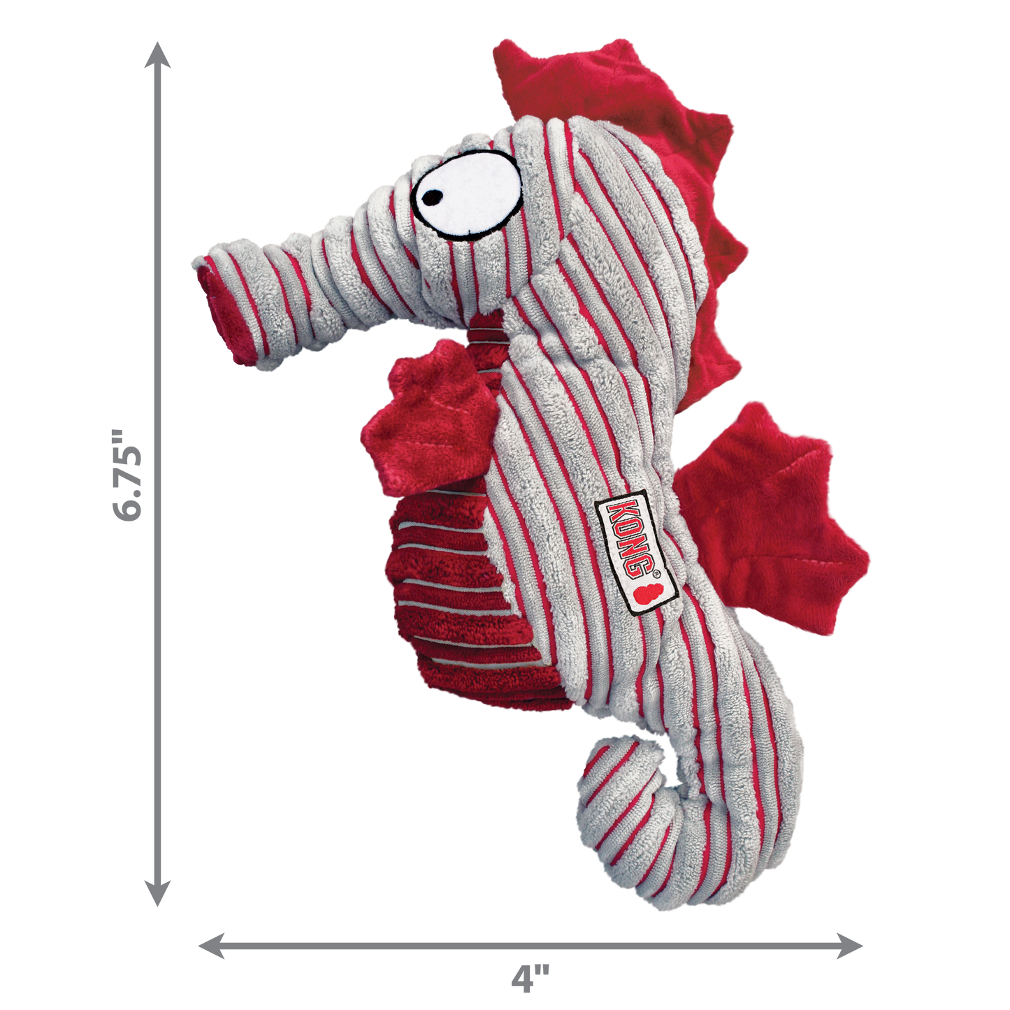 Kong CuteSeas | Soft Dog Toy | Seahorse