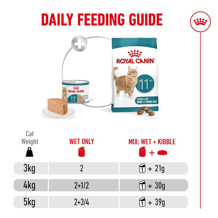 Royal Canin | Ageing 11+ Wet Cat Food Tin | Air Mousse | Senior Cat Nutrition | 85g