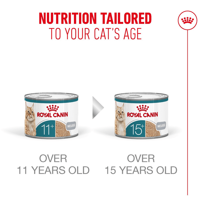 Royal Canin | Ageing 11+ Wet Cat Food Tin | Air Mousse | Senior Cat Nutrition | 85g