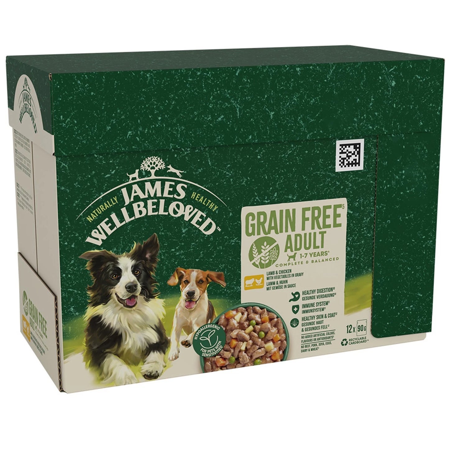 Short Dated James Wellbeloved Grain Free Wet Dog Food | Lamb & Chicken