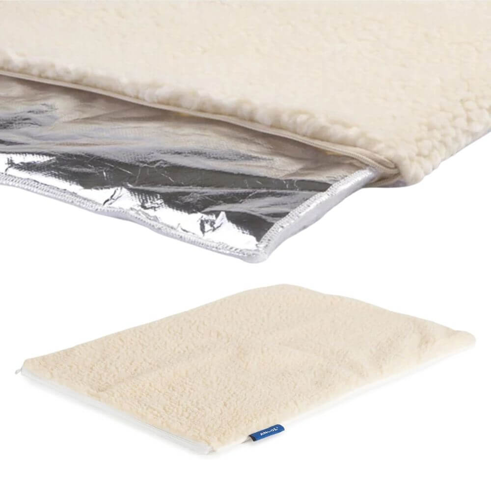 Ancol Self Heating Dog Pad Small, Medium & Large | Thermal Pet Mat with Washable Fleece Cover | EnergyFree Warmth for Dogs & Cats