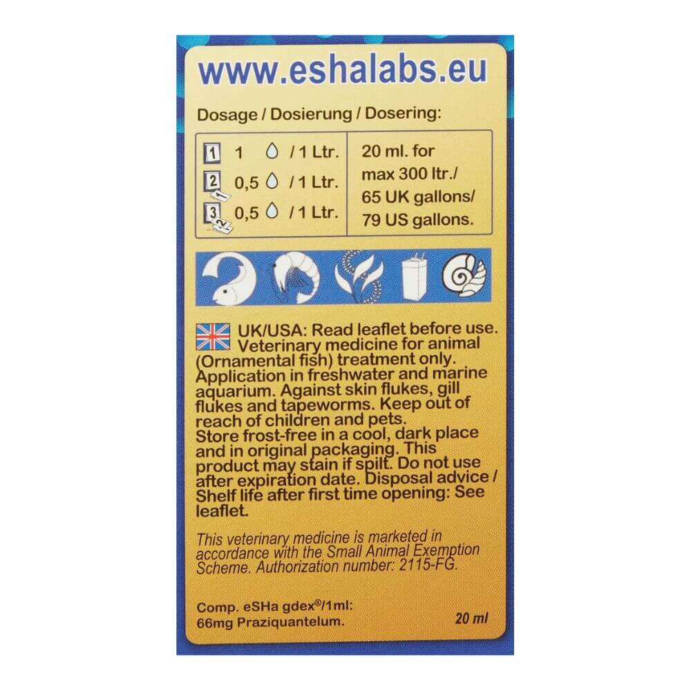 ESHA Gdex Skin & Gill Flukes