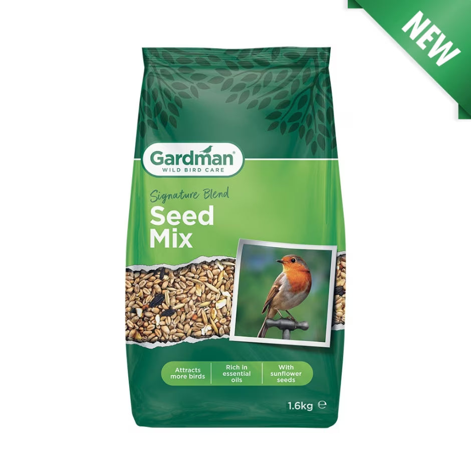 Gardman Wild Bird Seed Mix – High-Energy Garden Bird Food  1.6kg, 4kg & 12.75kg