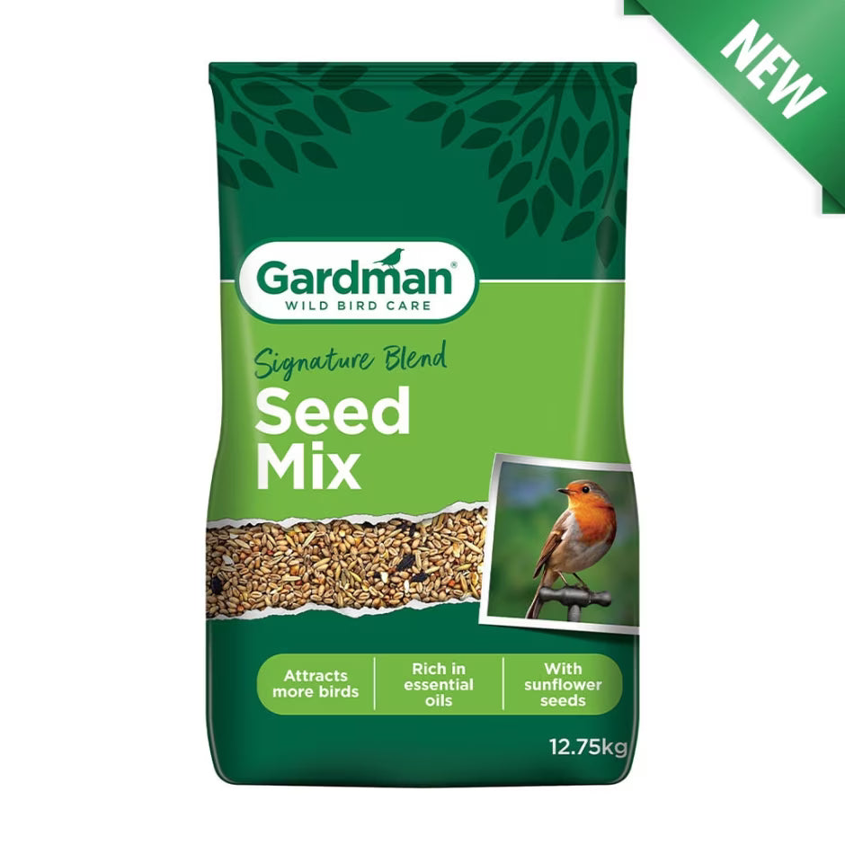 Gardman Wild Bird Seed Mix – High-Energy Garden Bird Food  1.6kg, 4kg & 12.75kg