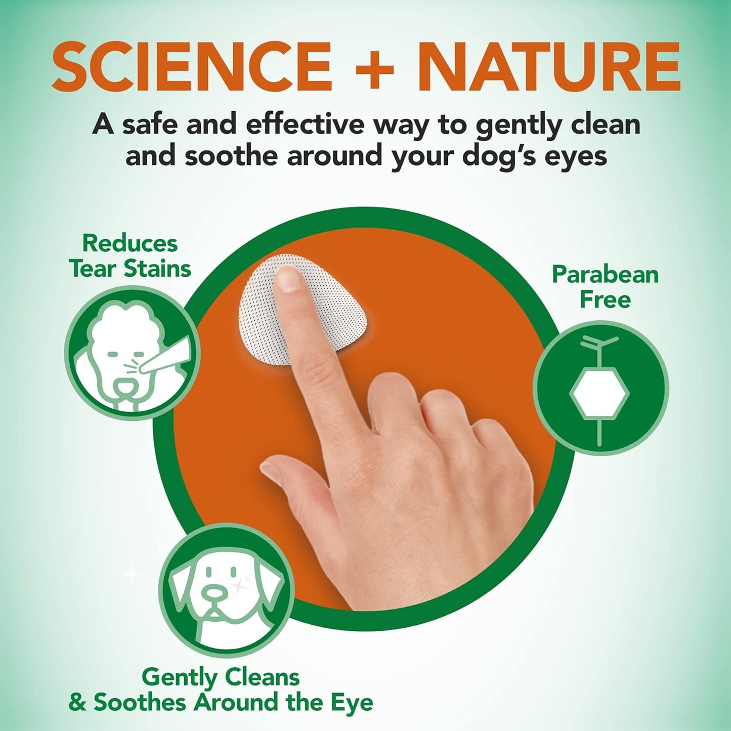 Vet's Best | Dog Eye Care | Clean Eye Round Pads - 100 Pack
