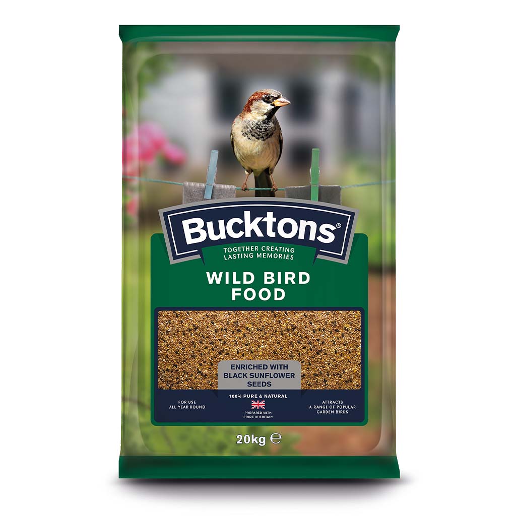 Bucktons Wild Bird Food 20kg – High‑Energy All‑Season Seed Mix for Garden Birds (UK & Ireland)