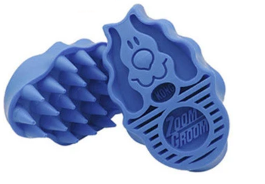 KONG | Dog Grooming & Massage Tool | Firm Zoom Groom